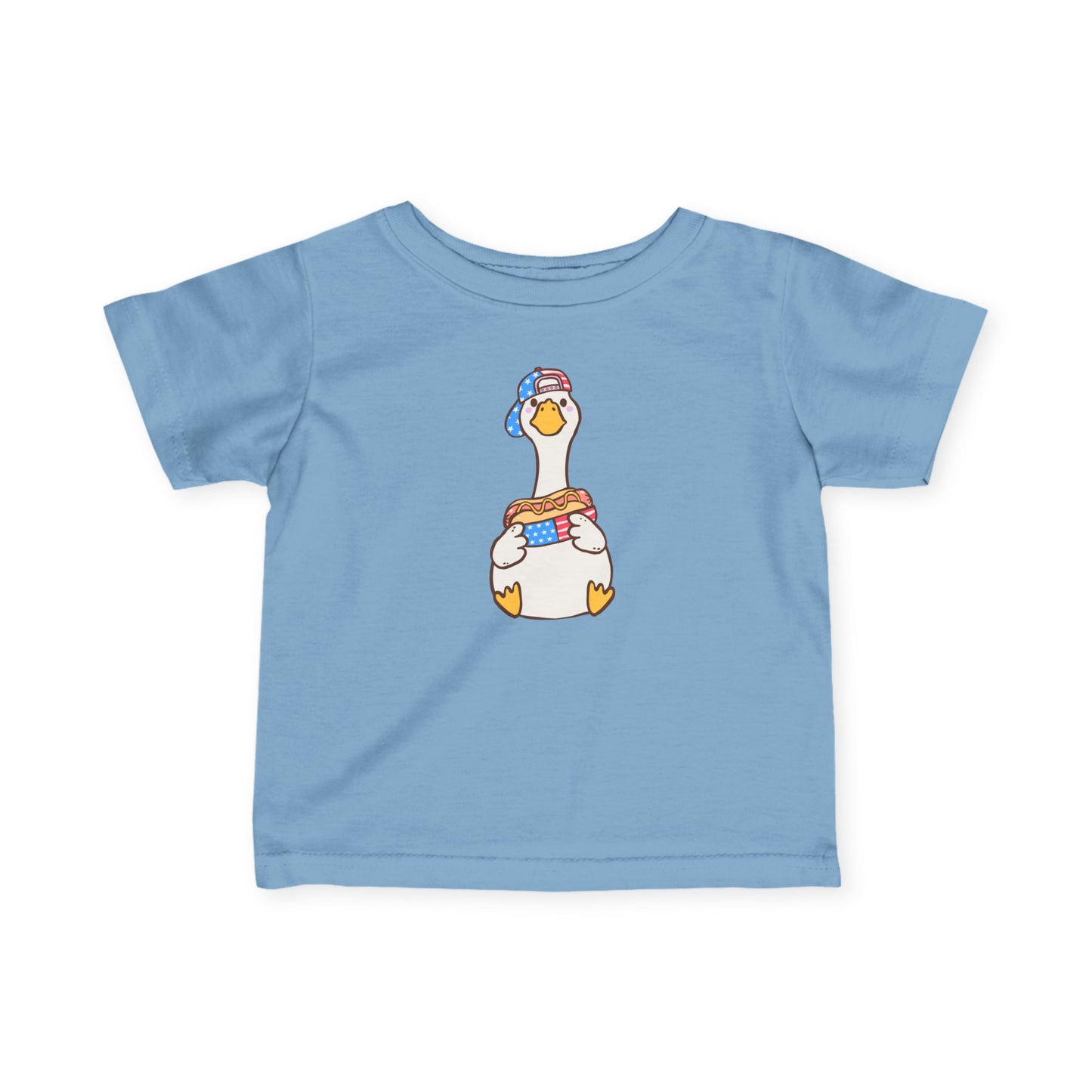 Infant Tee - Red, White, and Blue Duck Design