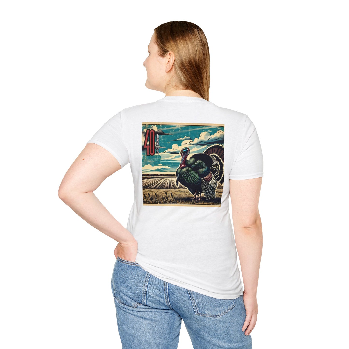 40 Yards Out Turkey Unisex Softstyle T-Shirt