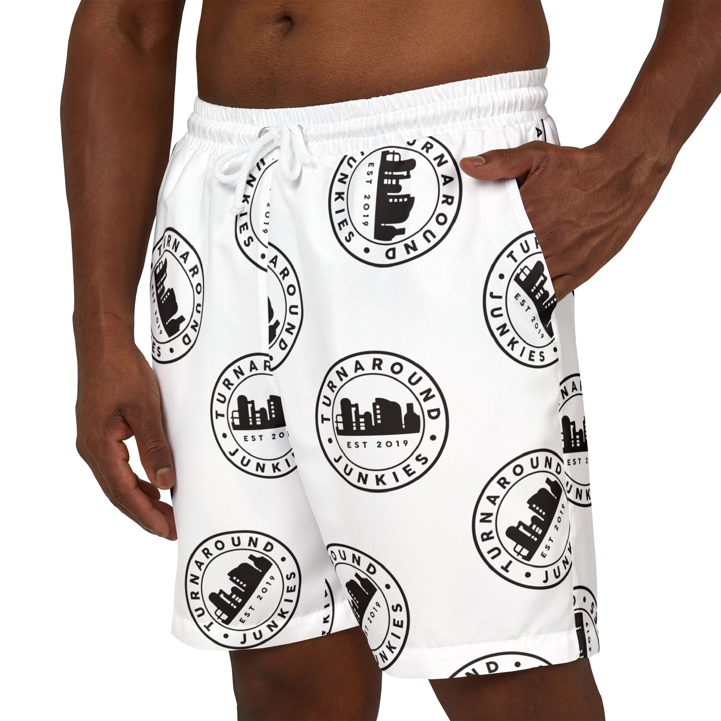 Turnaround Junkies Circle Logo Swim Shorts