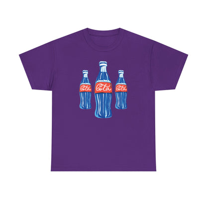 Coca Cola Retro Design Adult Heavy Cotton Tee