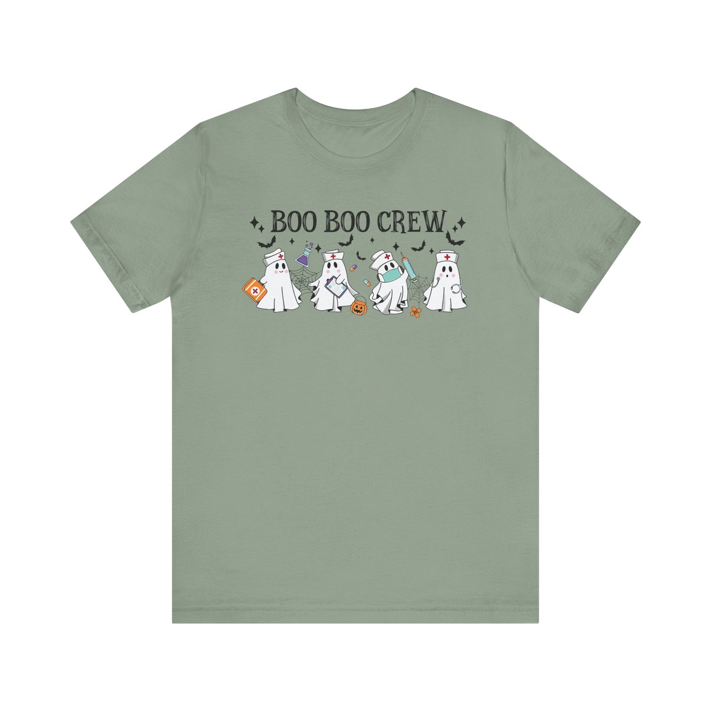 BOO BOO CREW HALLOWEEN NURSE Unisex Jersey Short Sleeve Tee