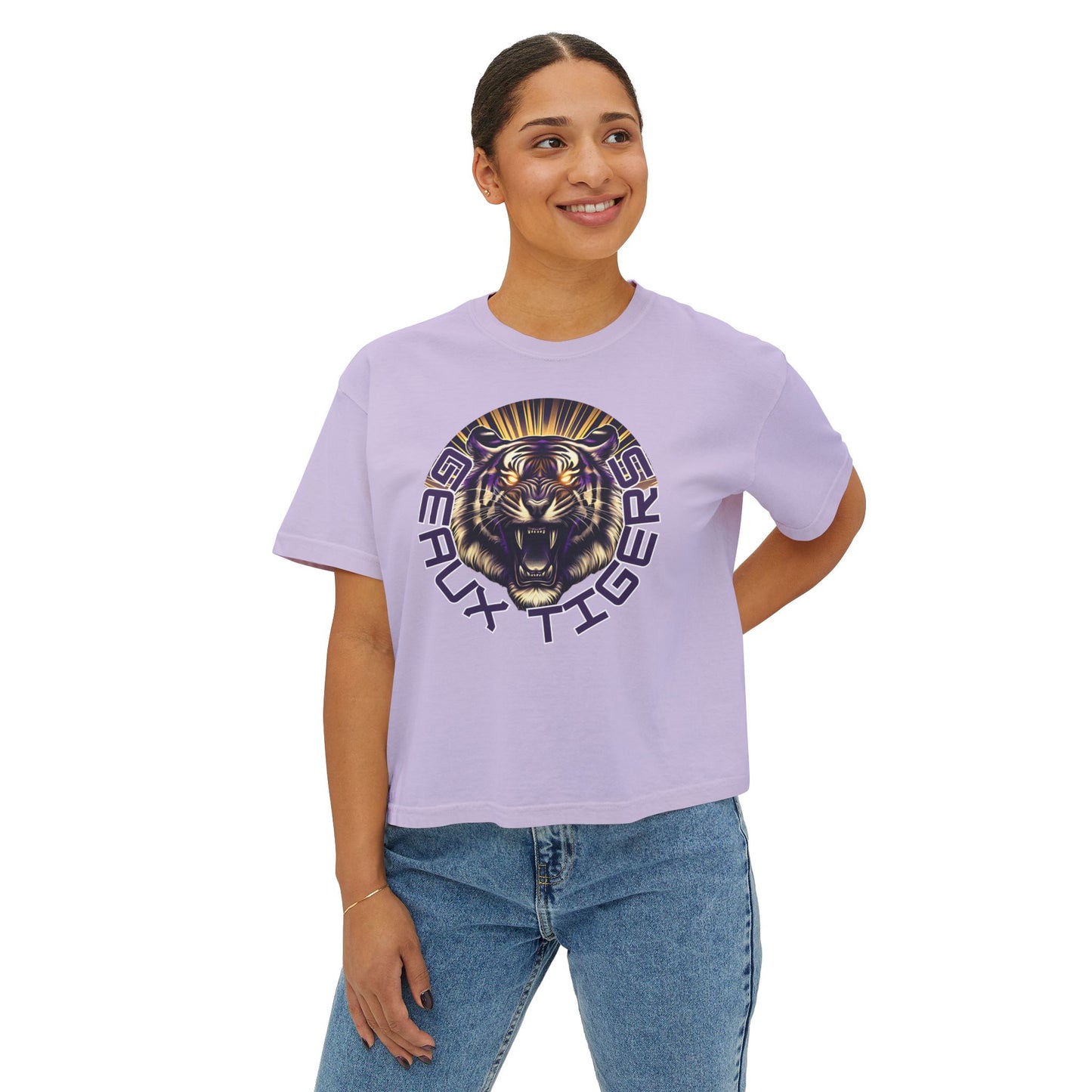 Tigers circle Women's Boxy Tee